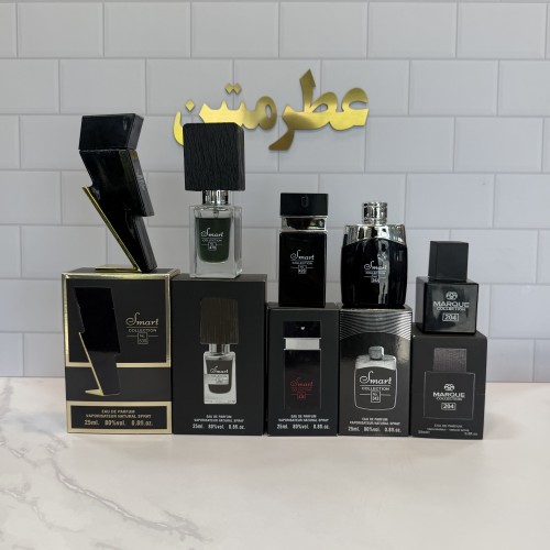 پک عطر مینی مشکی مردانه ۵ عددی شرکت اسمارت 125 میل